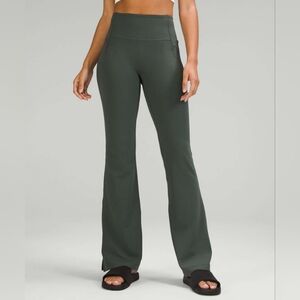 Lululemon Groove Super High Rise Split Hem Flare Pant Size 8 Smoked Spruce